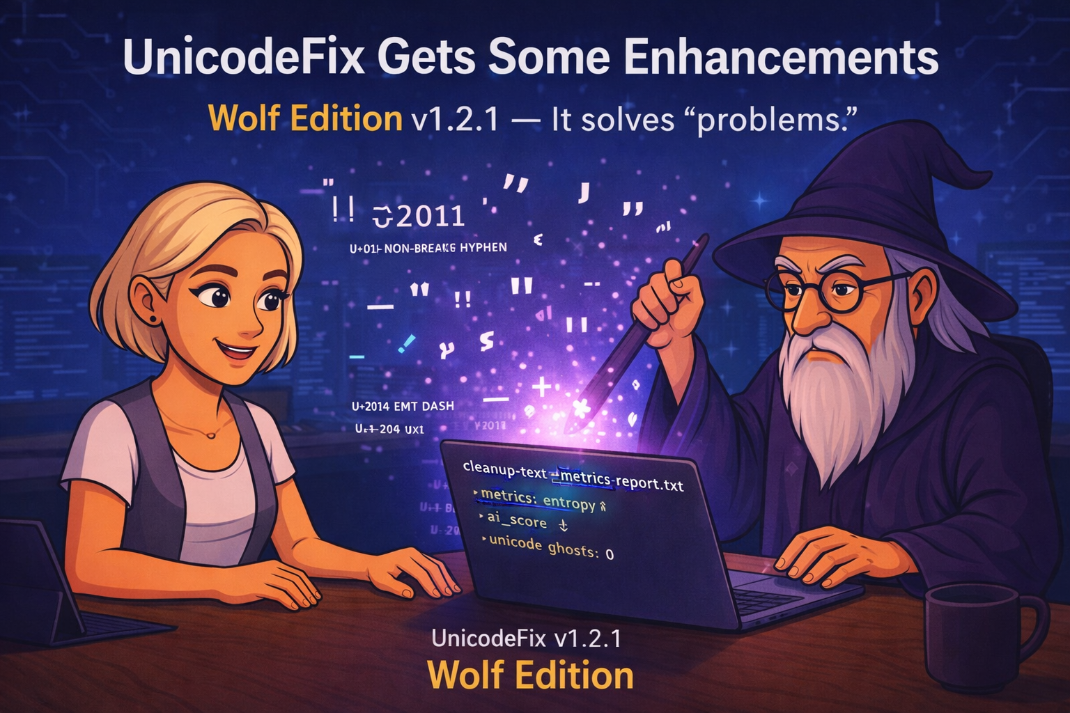 UnicodeFix v1.2.1: Smoother Installs, Cleaner Reports, Less Weirdness